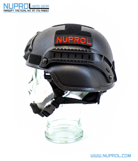 NUPROL MICH 2000 RAILED HELMET BLACK