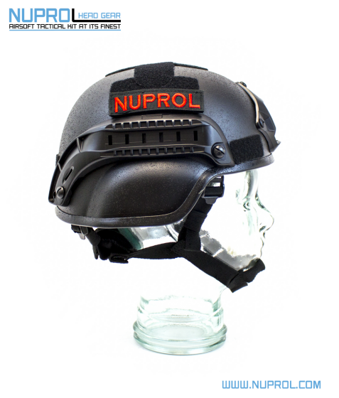 NUPROL MICH 2000 RAILED HELMET BLACK