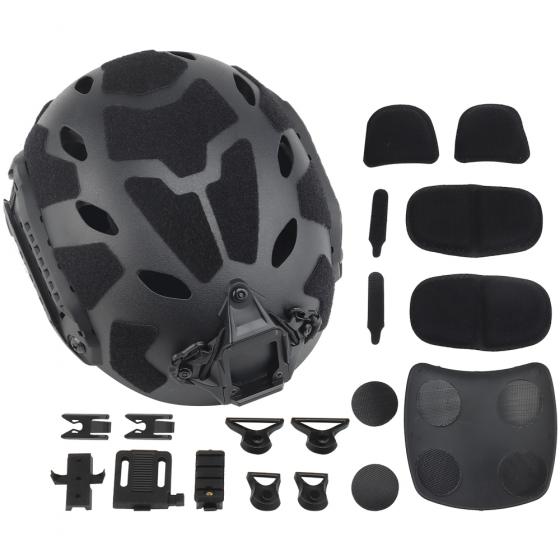 NP FAST RAILED SF AIR HELMET - BLACK