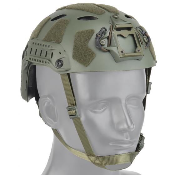 NP FAST RAILED SF AIR HELMET - GREEN