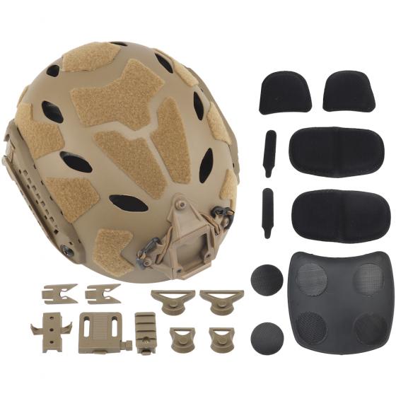 NUPROL FAST RAILED SF AIR HELMET - TAN