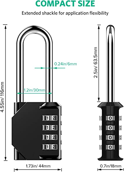 CODED PADLOCK TWIN PACK (LONG SHACKLE FOR NUPROL CASES)