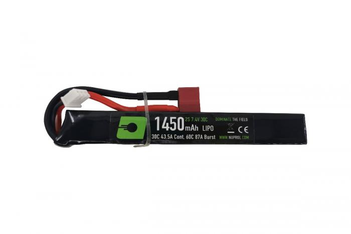 NUPROL 1450MAH 7.4V 30C LIPO STICK TYPE - DEANS (SHIPPING 3-7 DAYS)