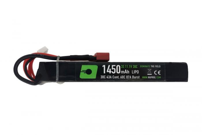 NUPROL 1450MAH 11.1V 30C LIPO STICK TYPE - DEANS