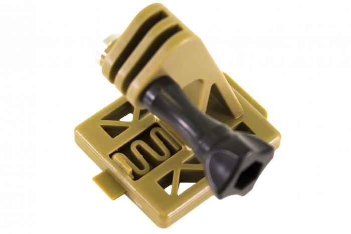 NUPROL ACTION CAMERA HELMET MOUNT - TAN
