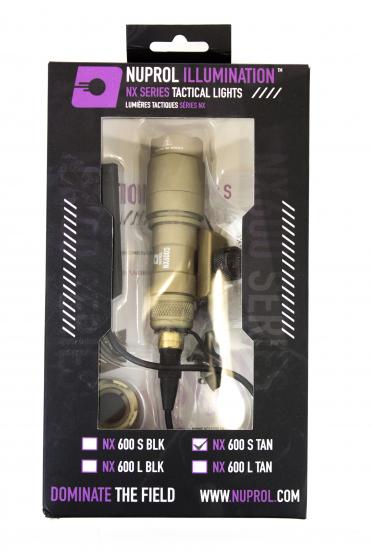 NUPROL NX600S WEAPON LIGHT - TAN