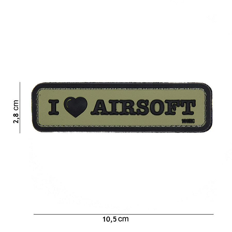 101 I Love Airsoft 3D PVC Patch