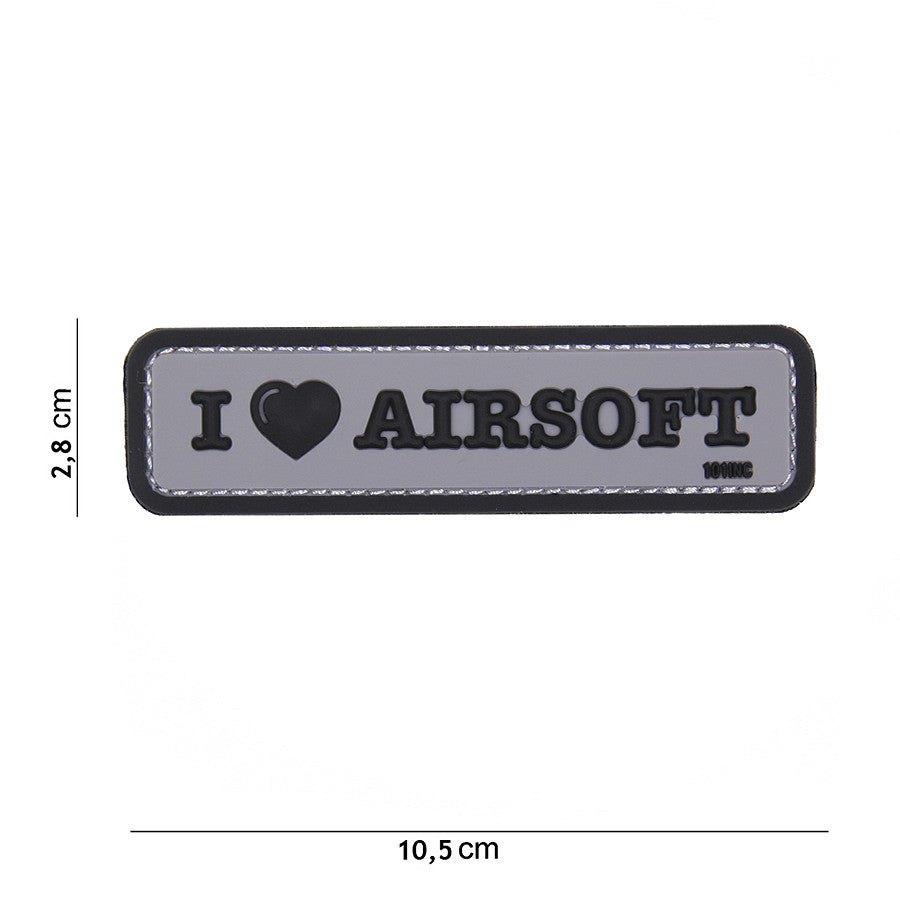 101 I Love Airsoft 3D PVC Patch