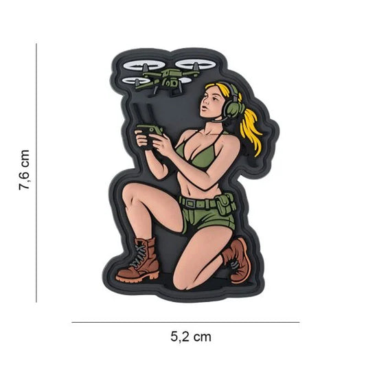 101 Inc Patch 3D PVC Blonde Girl Drone Pilot