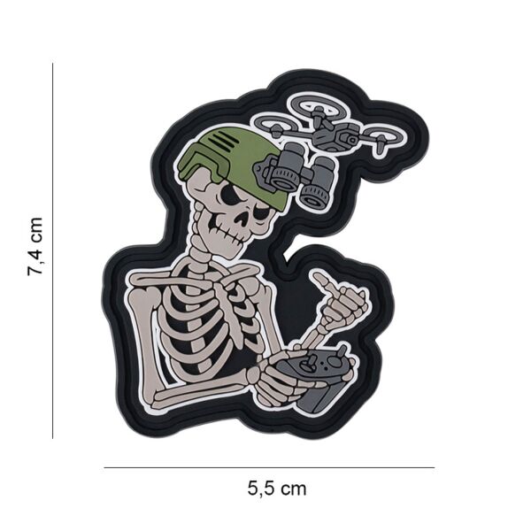 101 Inc Patch 3D PVC Drone Skull Operator Finger