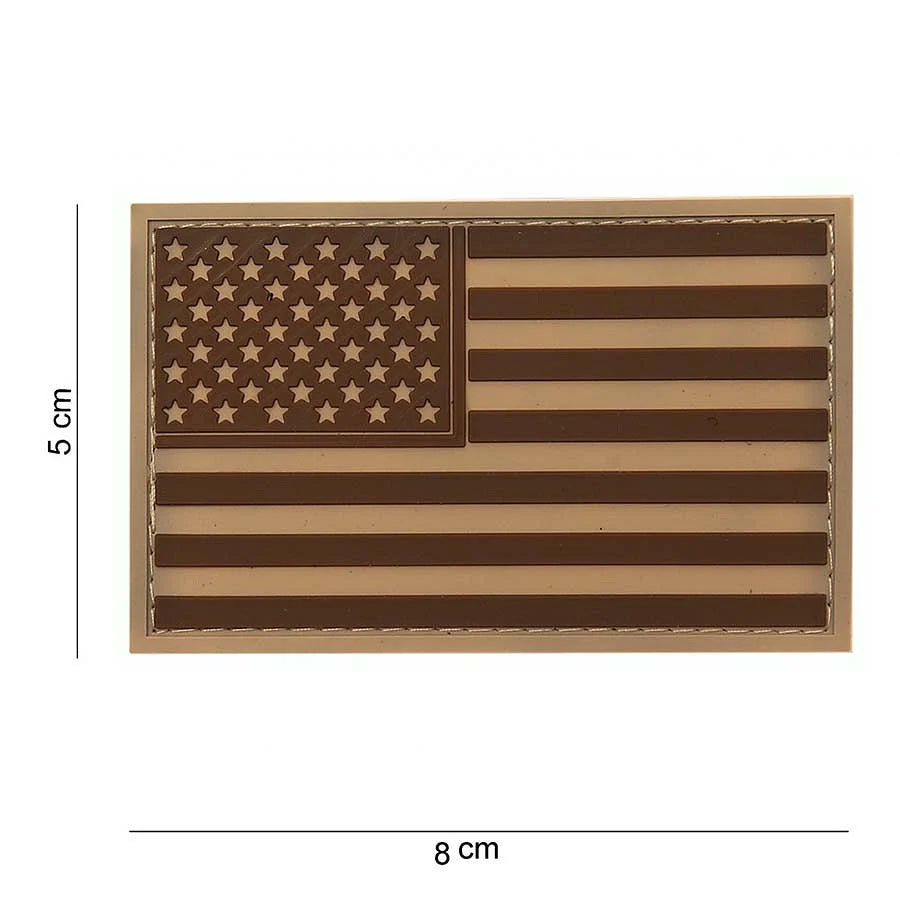 101 USA Stars & Stripes 3D PVC Patch