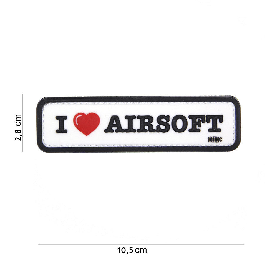 101 I Love Airsoft 3D PVC Patch