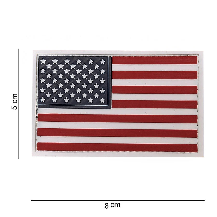 101 USA Stars & Stripes 3D PVC Patch