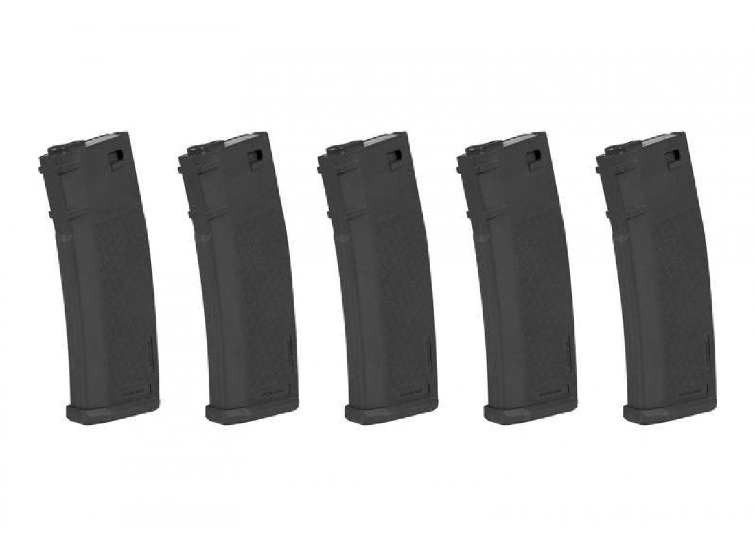 Specna Arms 125BBs S-Mag Mid-Cap Magazine - Black - Pack of 5