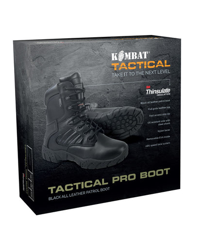 TACTICAL PRO BOOT – BLACK – ALL LEATHER