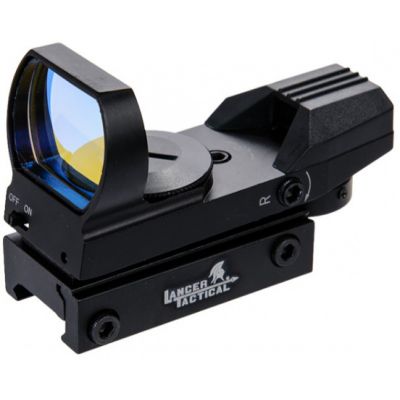 Lancer Tactical Red & Green Dot Reflex Sight w/ 4 Reticles