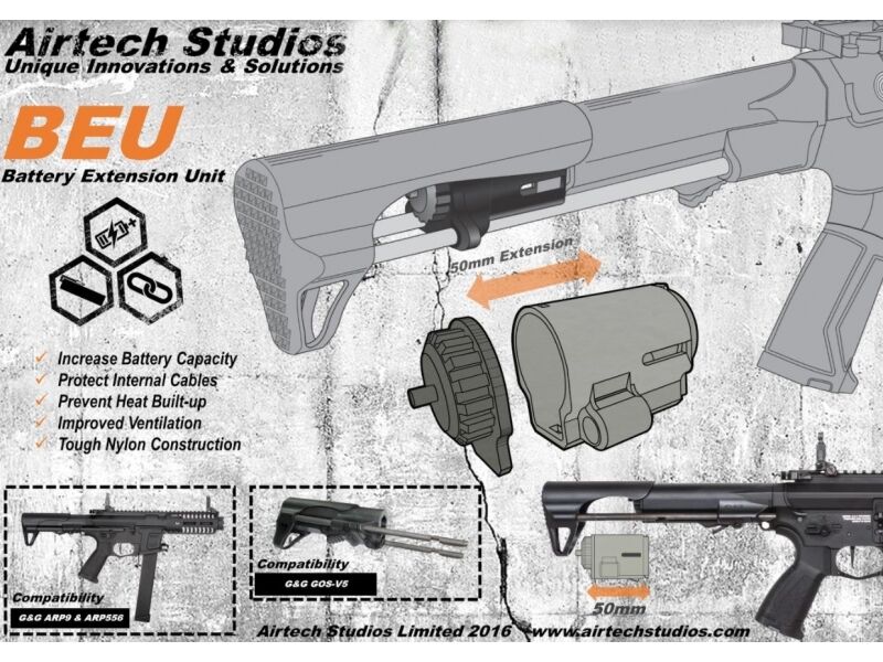Airtech Studios BEU Battery Extension Unit (G&G ARP9/ARP556 - Black)
