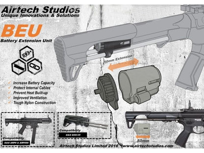 Airtech Studios BEU Battery Extension Unit (G&G ARP9/ARP556 - Black)