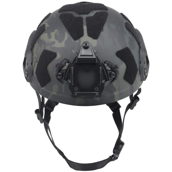 NP FAST RAILED SF HELMET - BLACK CAMO