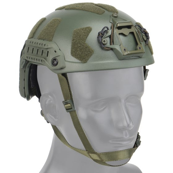 NUPROL FAST RAILED SF HELMET - GREEN