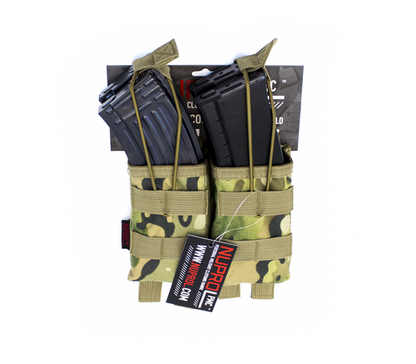 NP PMC AK DOUBLE OPEN MAG POUCH - NP CAMO