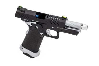 HI-CAPA 3.8 PRO GBB PISTOL (BLACK) (SILVER MATCH)