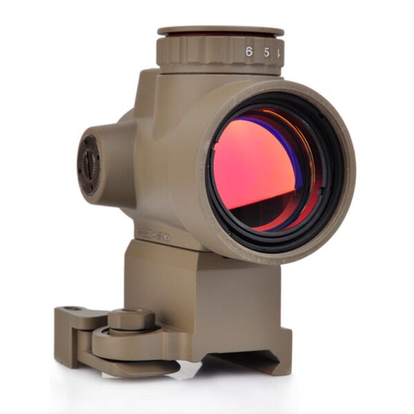 AIM-O MRO Red Dot with QD Riser Mount & Low Mount - Dark Earth