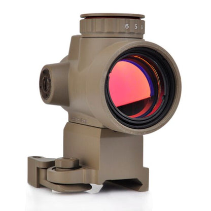 AIM-O MRO Red Dot with QD Riser Mount & Low Mount - Dark Earth