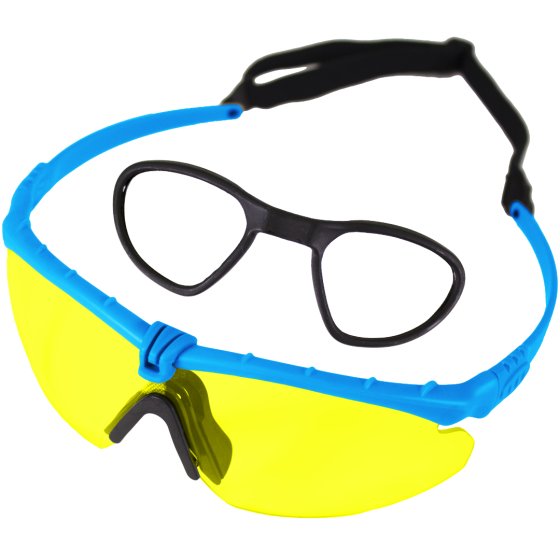 Battle Pro RX (Blue-Yellow) EN166 Protective Eyewear