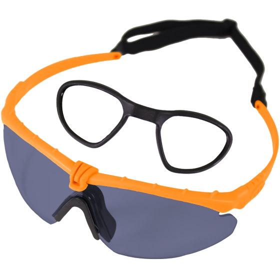 Battle Pro RX (Orange-Smoked) EN166 Protective Eyewear
