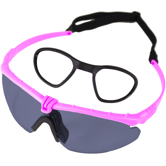 Battle Pro RX (Pink-Smoked) EN166 Protective Eyewear