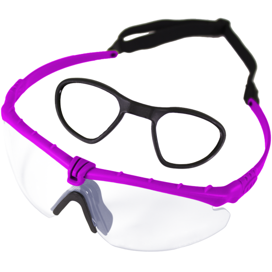 Battle Pro RX (Purple-Clear) EN166 Protective Eyewear