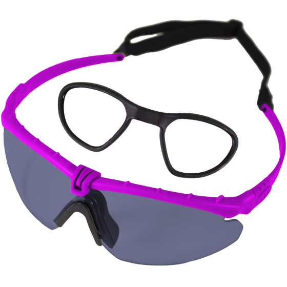 Battle Pro RX (Purple-Smoked) EN166 Protective Eyewear