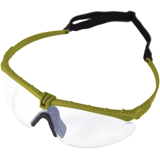 Battle Pro (Green - Clear) Protective Eyewear
