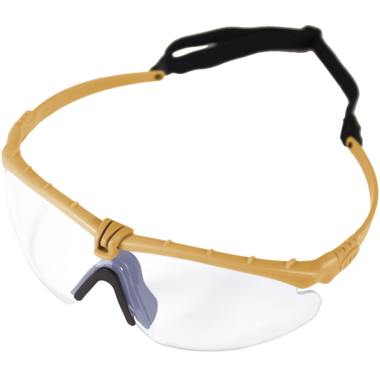 Battle Pro (Tan - Clear) Protective Eyewear