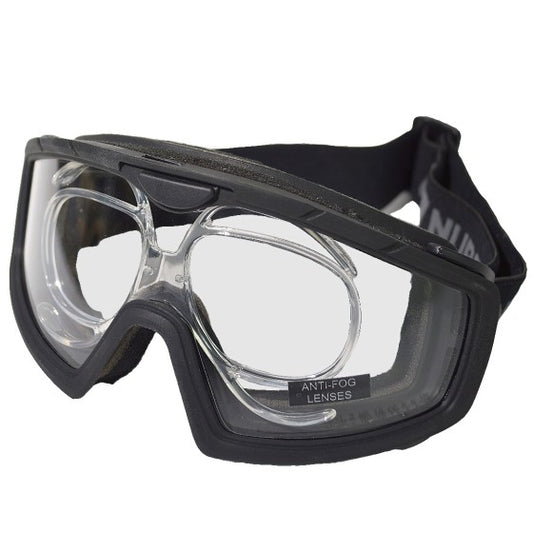Battle Visor RX (Black-Clear) EN166 Protective Eyewear