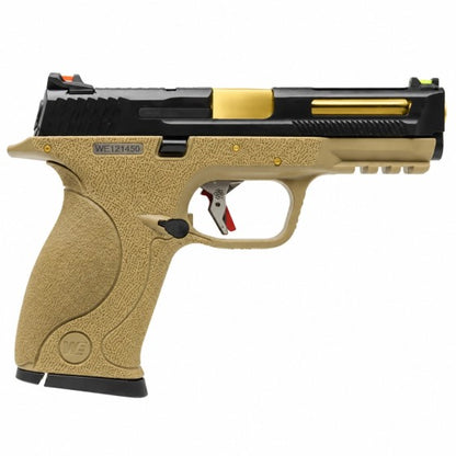 Big Bird E-Force Vented Tan (Black-Gold) GBB Airsoft Pistol