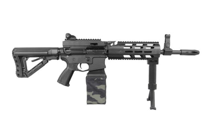 CM16 LMG CM Combat Machine AEG (ETU + MOSFET) (Black-Black Camo)