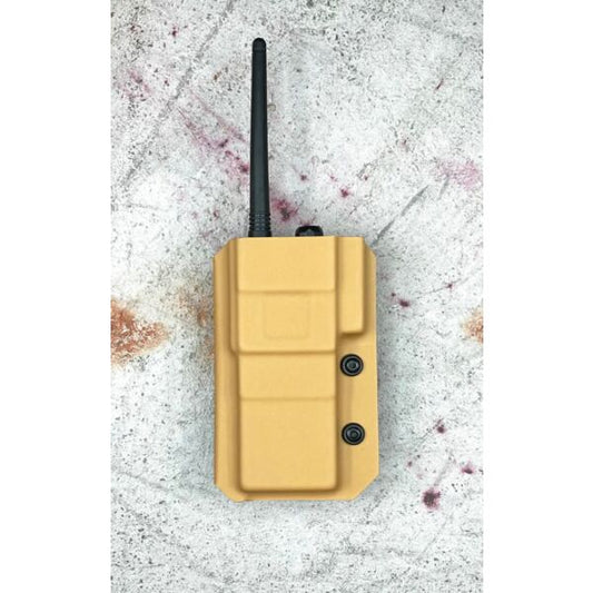 Deadly Customs Baofeng UV-5R Extended Radio Kydex Holster - Tan