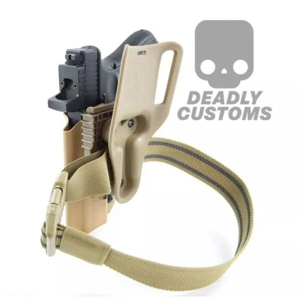 Deadly Customs Leg Strap - Tan