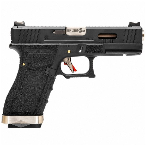 EU7 E-Force Black (Black-Silver) GBB Airsoft Pistol