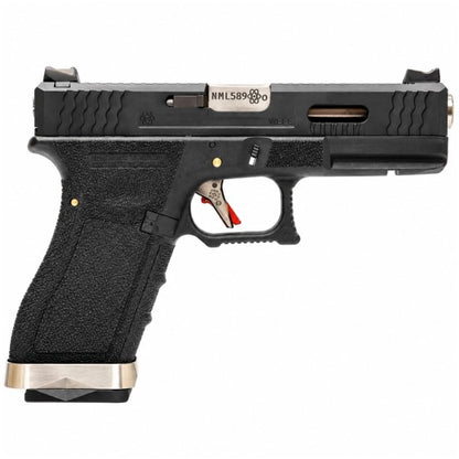 EU7 E-Force Black (Black-Silver) GBB Airsoft Pistol