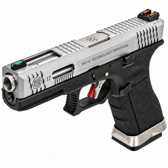 EU7 E-Force Black (Silver-Silver) GBB Airsoft Pistol