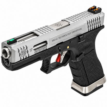 EU7 E-Force Black (Silver-Silver) GBB Airsoft Pistol