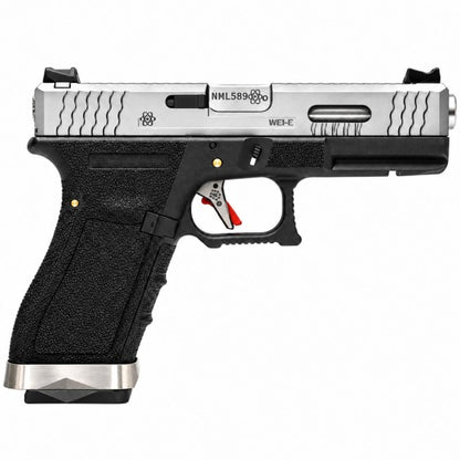 EU7 E-Force Black (Silver-Silver) GBB Airsoft Pistol