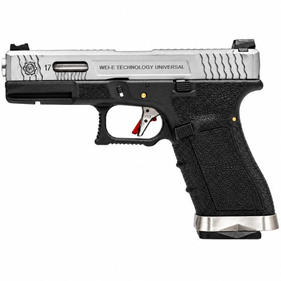 EU7 E-Force Black (Silver-Silver) GBB Airsoft Pistol