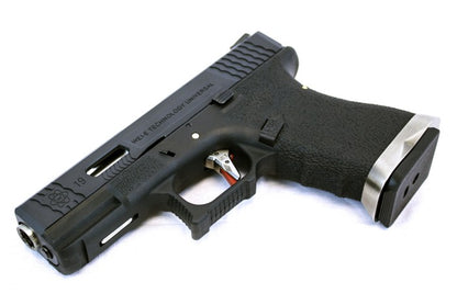 EU9 E-Force Black (Black-Silver Barrel) GBB Airsoft Pistol