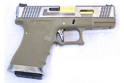 EU9 E-Force Tan (Tan-Gold Barrel) GBB Airsoft Pistol