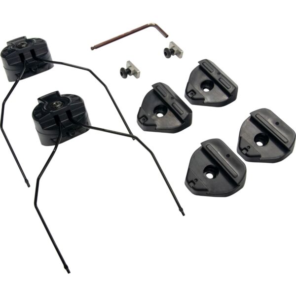 Earmor M13 M-Lock Helmet Rails Adapter Attachment Kit - Black
