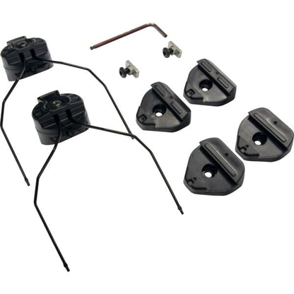Earmor M13 M-Lock Helmet Rails Adapter Attachment Kit - Black